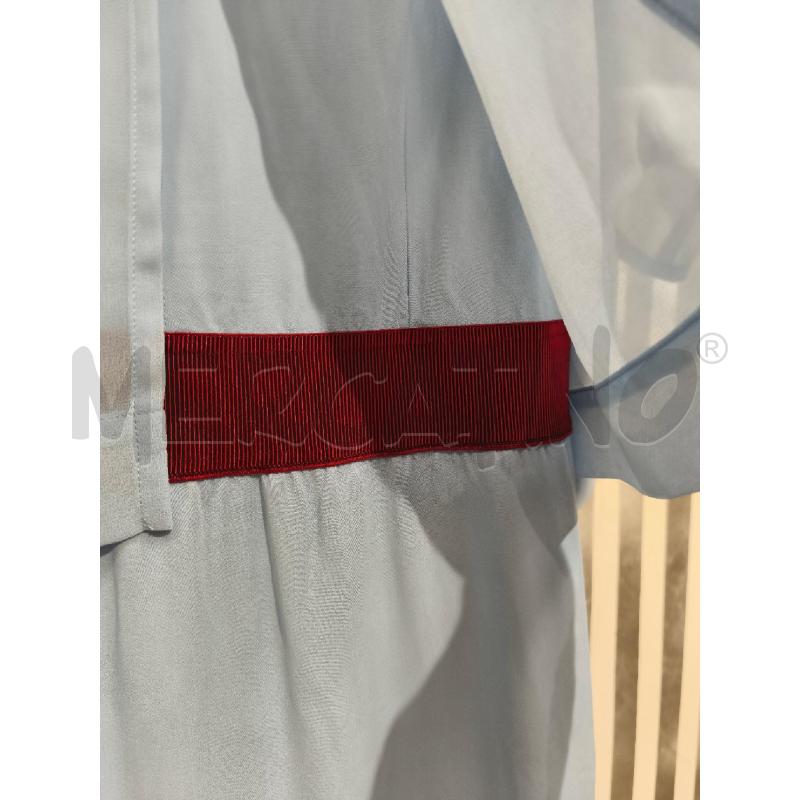 VESTITO DONNA PINKO CELESTE FASCIA BORDEAUX | Mercatino dell'Usato Campobasso 4