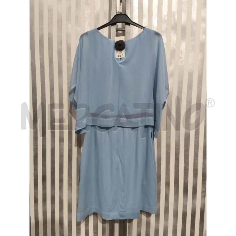 VESTITO DONNA PINKO CELESTE FASCIA BORDEAUX | Mercatino dell'Usato Campobasso 5