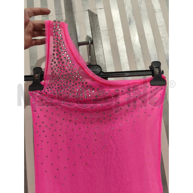 VESTITO DONNA PINKO FUXIA MONOSPALLA STRASS | Mercatino dell'Usato Campobasso 2