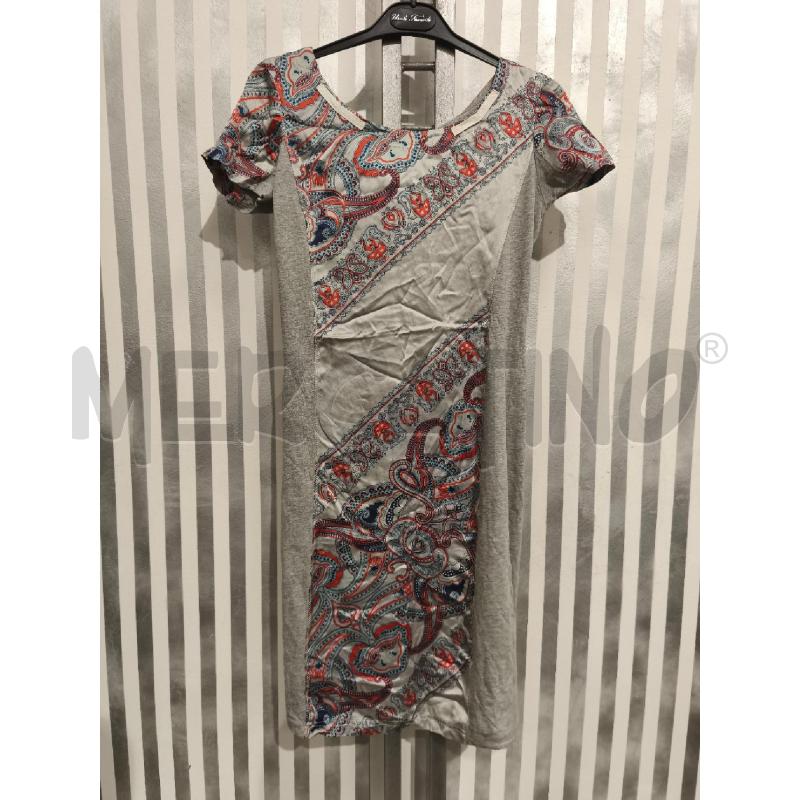 VESTITO DONNA PINKO GRIGIO DAMASC ARANCIO BLU | Mercatino dell'Usato Campobasso 1