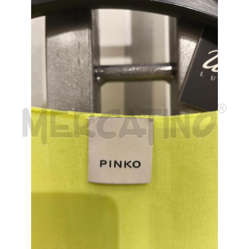 VESTITO DONNA PINKO INCRESPATO GIALLO LUNGO | Mercatino dell'Usato Campobasso 2