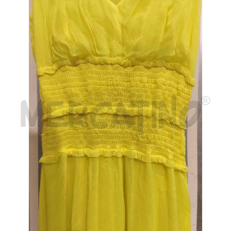 VESTITO DONNA PINKO INCRESPATO GIALLO LUNGO | Mercatino dell'Usato Campobasso 3