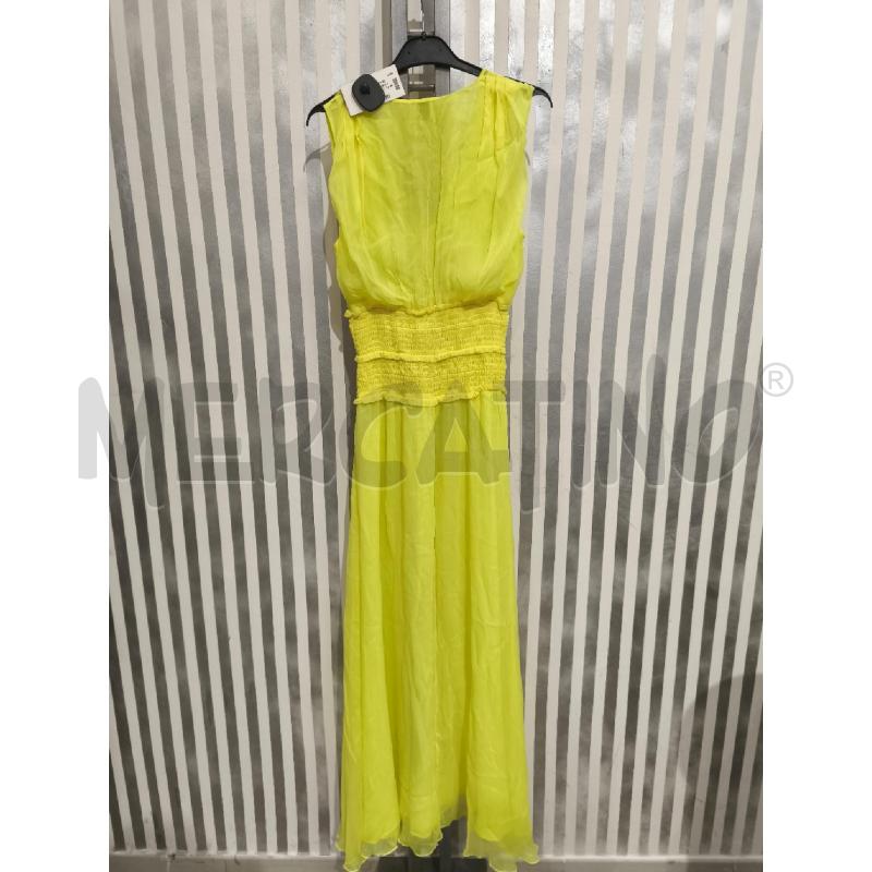 VESTITO DONNA PINKO INCRESPATO GIALLO LUNGO | Mercatino dell'Usato Campobasso 5