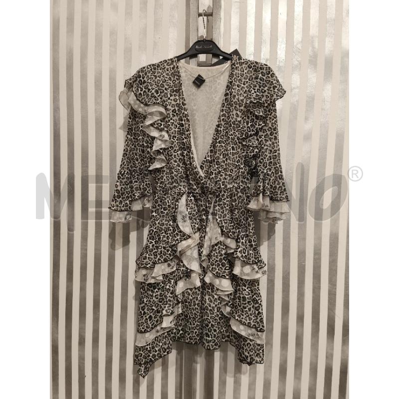 VESTITO DONNA PINKO LEOPARDATO E POIS PANNA | Mercatino dell'Usato Campobasso 1