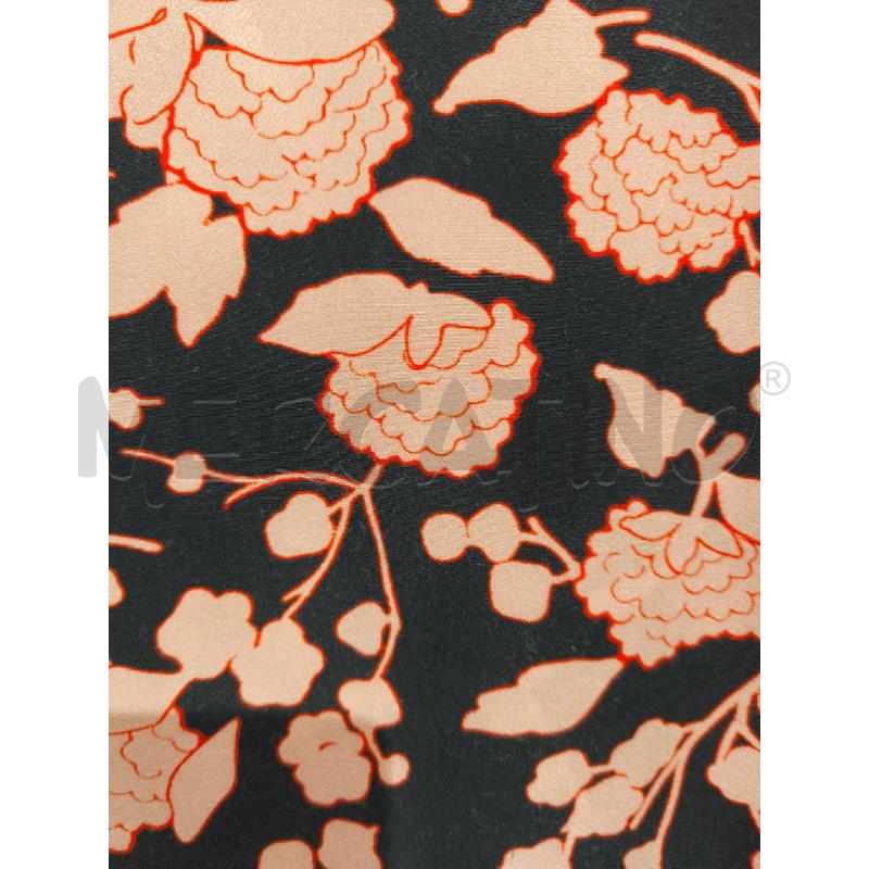 VESTITO DONNA PINKO NERO FIORI ALBICOCCA BORDATI ROSSO | Mercatino dell'Usato Campobasso 4