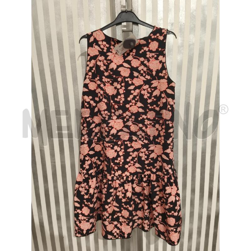 VESTITO DONNA PINKO NERO FIORI ALBICOCCA BORDATI ROSSO | Mercatino dell'Usato Campobasso 5