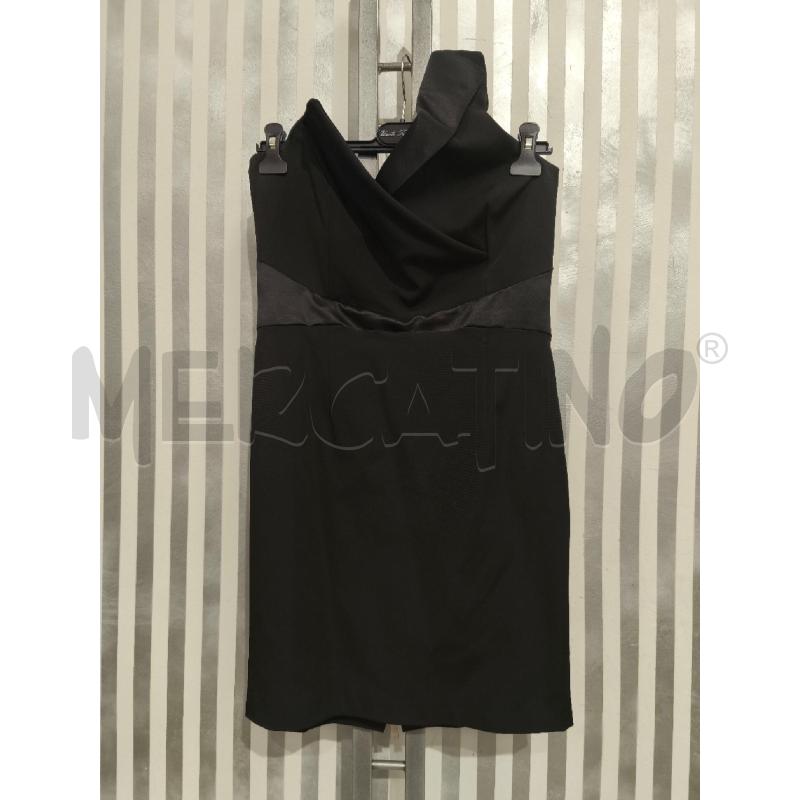 VESTITO DONNA PINKO NERO MONOSPALLA BORDI SATINATI | Mercatino dell'Usato Campobasso 1