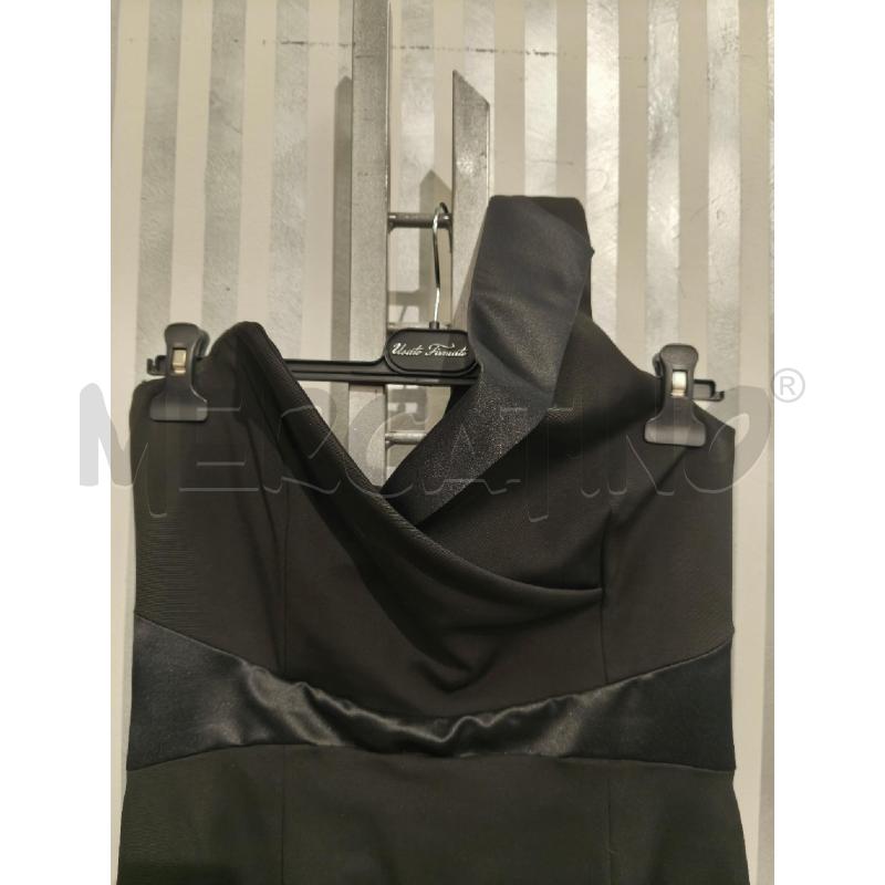 VESTITO DONNA PINKO NERO MONOSPALLA BORDI SATINATI | Mercatino dell'Usato Campobasso 2