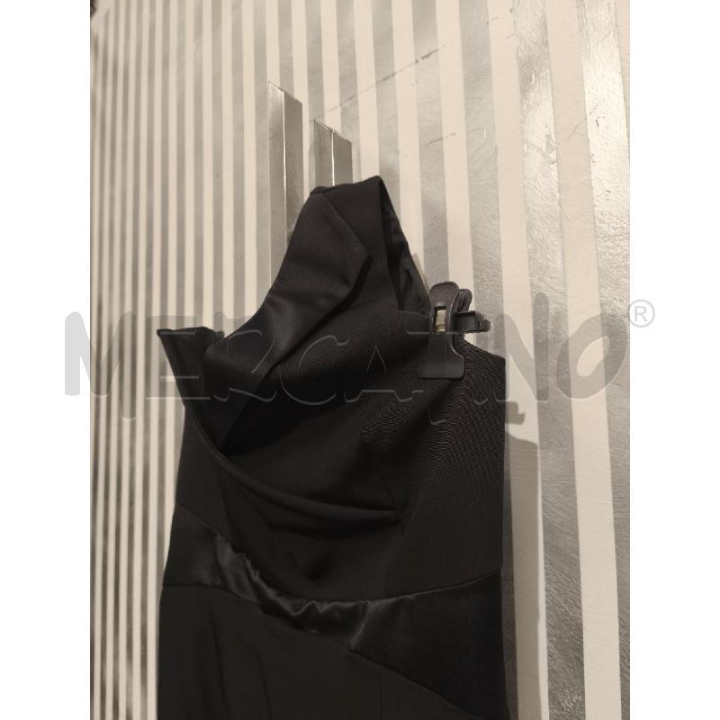 VESTITO DONNA PINKO NERO MONOSPALLA BORDI SATINATI | Mercatino dell'Usato Campobasso 3