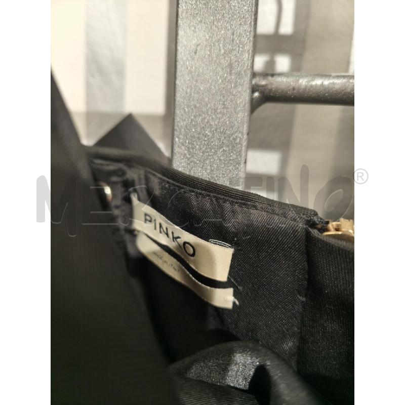 VESTITO DONNA PINKO NERO MONOSPALLA BORDI SATINATI | Mercatino dell'Usato Campobasso 4