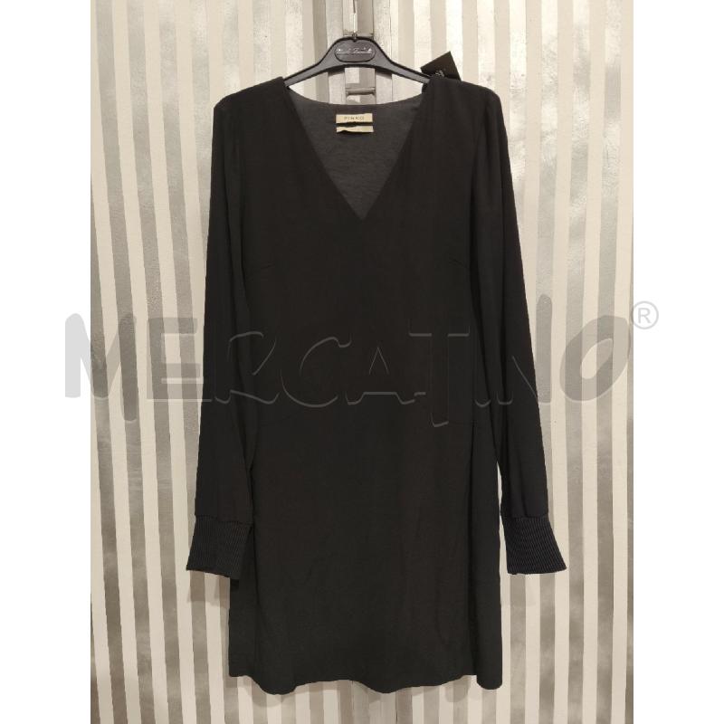 VESTITO DONNA PINKO NERO POLSINI A COSTINE | Mercatino dell'Usato Campobasso 1