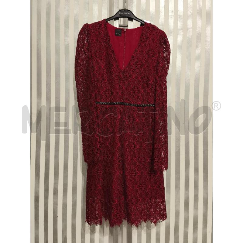 VESTITO DONNA PINKO ROSSO PIZZO CATENA IN VITA | Mercatino dell'Usato Campobasso 1