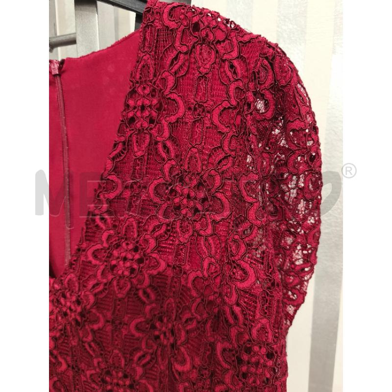 VESTITO DONNA PINKO ROSSO PIZZO CATENA IN VITA | Mercatino dell'Usato Campobasso 3