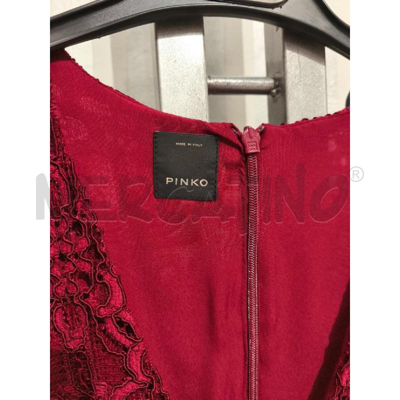 VESTITO DONNA PINKO ROSSO PIZZO CATENA IN VITA | Mercatino dell'Usato Campobasso 5