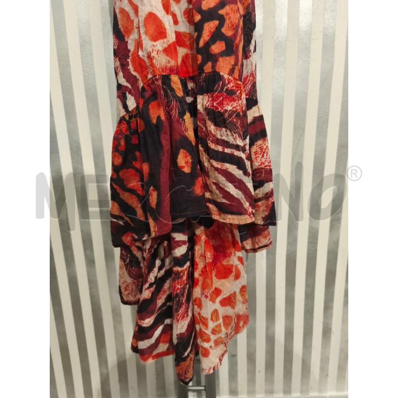 VESTITO DONNA POSITANO ZEBRATO ARANCIO | Mercatino dell'Usato Campobasso 3
