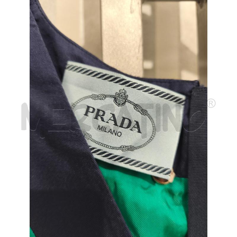 VESTITO DONNA PRADA 100 SETA VERDE E BLU | Mercatino dell'Usato Campobasso 2