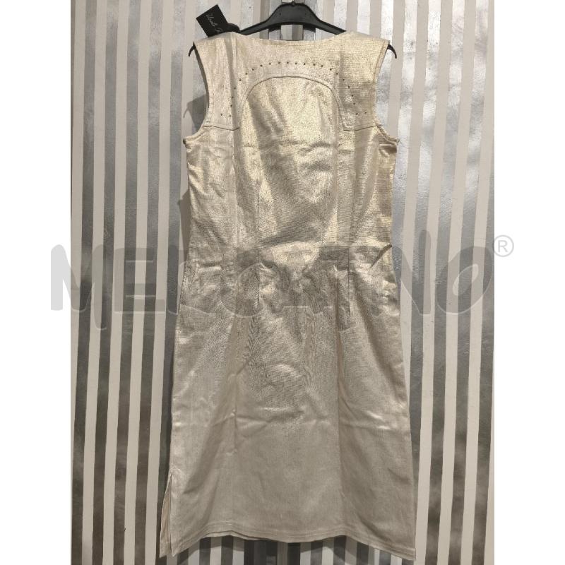 VESTITO DONNA PRIMA CLASSE COLOR CHAMPAGNE METALLIZZATO | Mercatino dell'Usato Campobasso 5