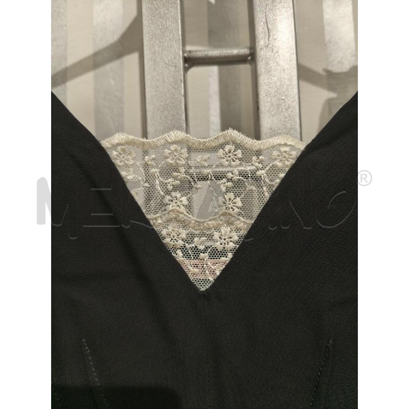 VESTITO DONNA RED VALENTINO NERO SCOLLO PIZZO BIANCO | Mercatino dell'Usato Campobasso 3