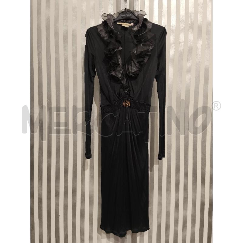 VESTITO DONNA ROBERTO CAVALLI CLASSE NERO SCOLLO BALZE | Mercatino dell'Usato Campobasso 1