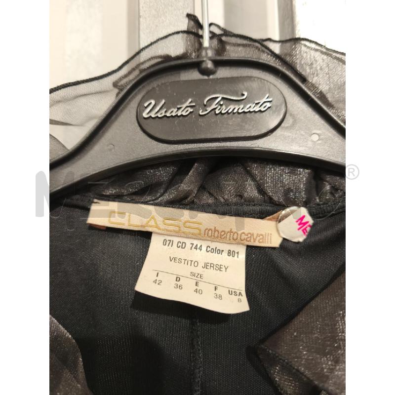 VESTITO DONNA ROBERTO CAVALLI CLASSE NERO SCOLLO BALZE | Mercatino dell'Usato Campobasso 2