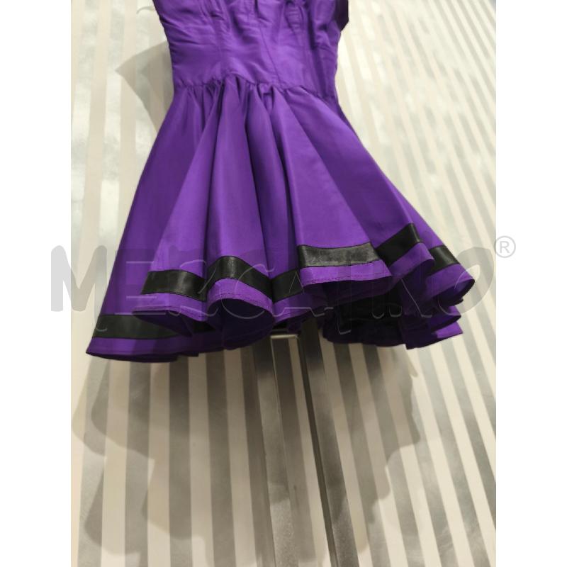 VESTITO DONNA ROCCOBAROCCO VIOLA NERO | Mercatino dell'Usato Campobasso 3