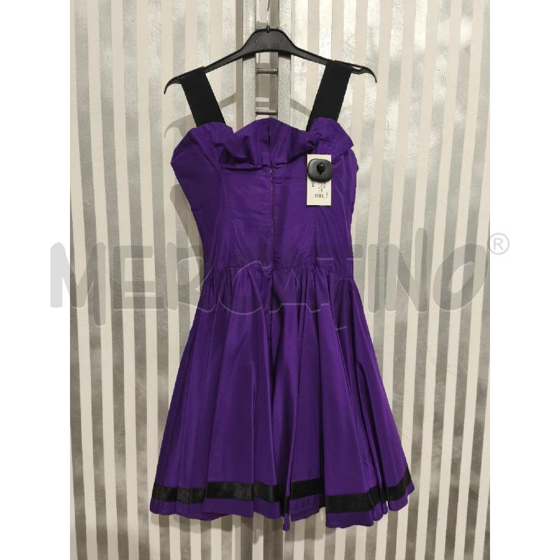 VESTITO DONNA ROCCOBAROCCO VIOLA NERO | Mercatino dell'Usato Campobasso 4