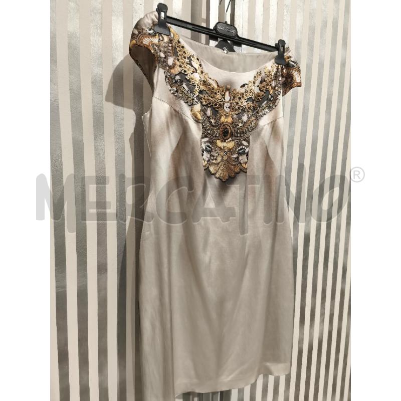 VESTITO DONNA SEKLI PANNA SFUMATO COLLETTO STRASS | Mercatino dell'Usato Campobasso 3