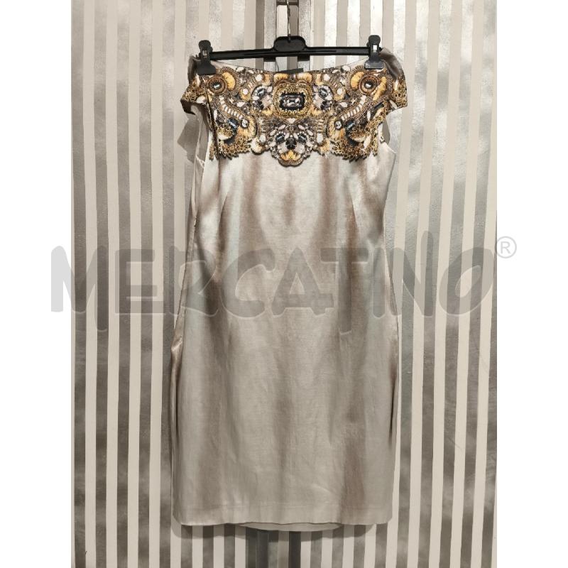 VESTITO DONNA SEKLI PANNA SFUMATO COLLETTO STRASS | Mercatino dell'Usato Campobasso 4