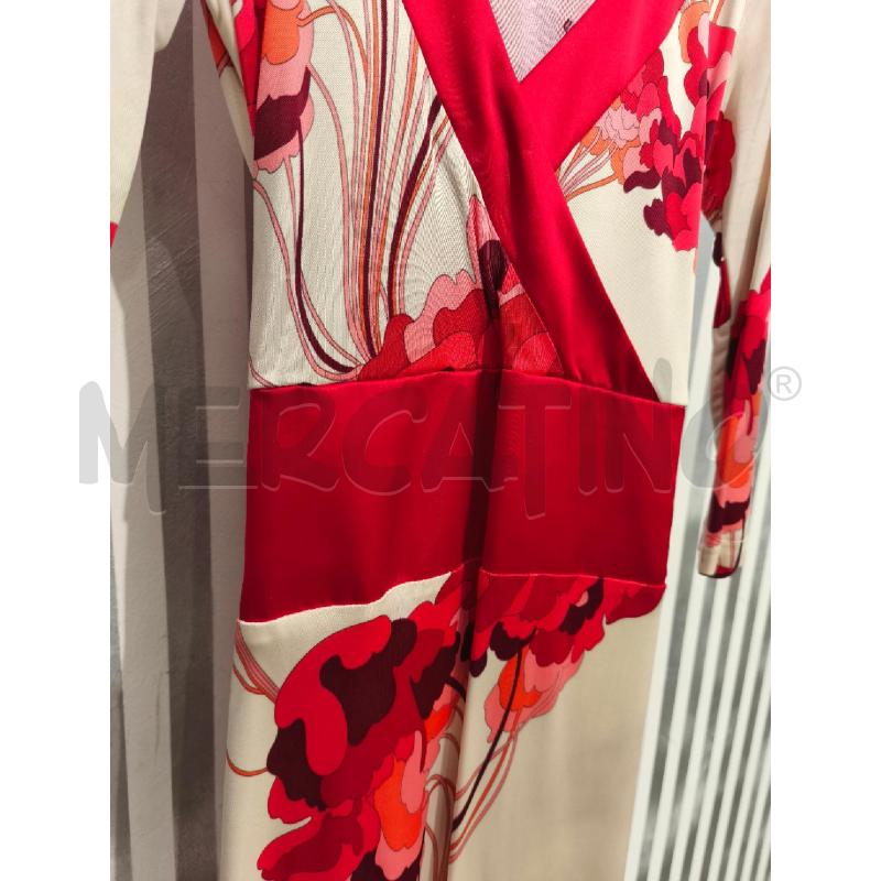 VESTITO DONNA SPACE STYLE CONCEPT PANNA E ROSSO FIORI | Mercatino dell'Usato Campobasso 2