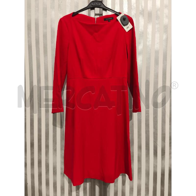 VESTITO DONNA TARA JARMON ROSSO ZIP RETRO | Mercatino dell'Usato Campobasso 1
