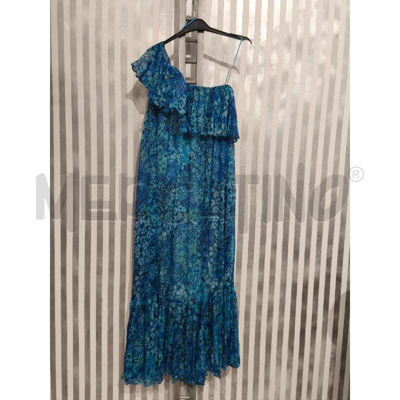 VESTITO DONNA TWINSET AZZURRO A FIORI MONOSPALLA | Mercatino dell'Usato Campobasso 5