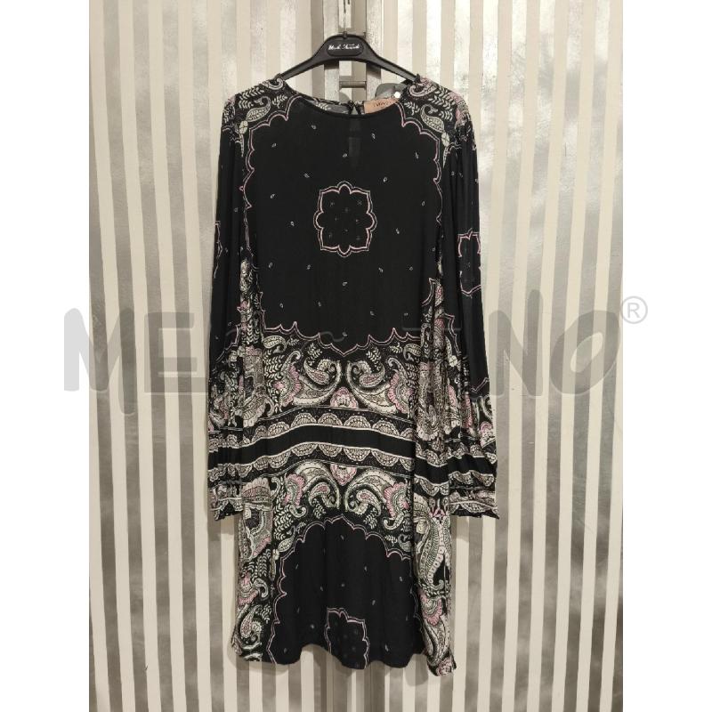 VESTITO DONNA TWINSET NERO DECORI ROSA CHIARO | Mercatino dell'Usato Campobasso 1