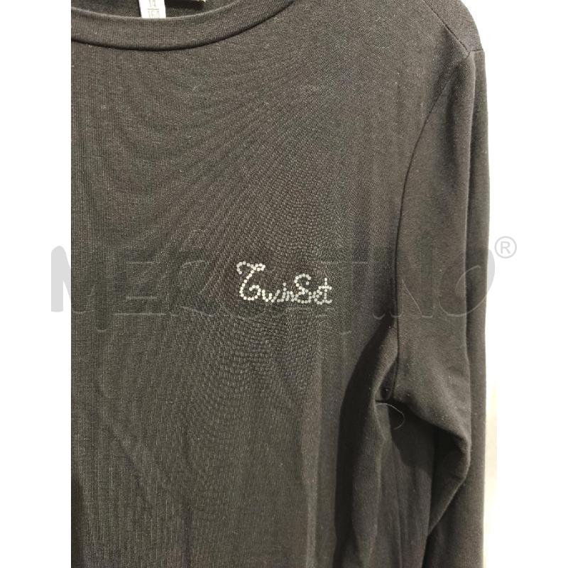 VESTITO DONNA TWINSET NERO SOTTO PIZZO BIANCO | Mercatino dell'Usato Campobasso 2