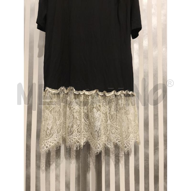 VESTITO DONNA TWINSET NERO SOTTO PIZZO BIANCO | Mercatino dell'Usato Campobasso 3