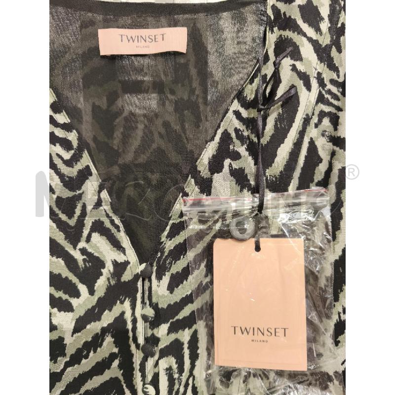 VESTITO DONNA TWINSET NUOVO ZEBRATO NERO E MENTA | Mercatino dell'Usato Campobasso 3