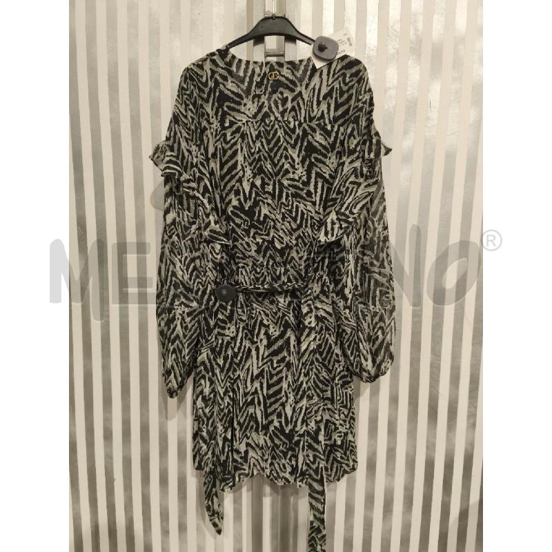VESTITO DONNA TWINSET NUOVO ZEBRATO NERO E MENTA | Mercatino dell'Usato Campobasso 5