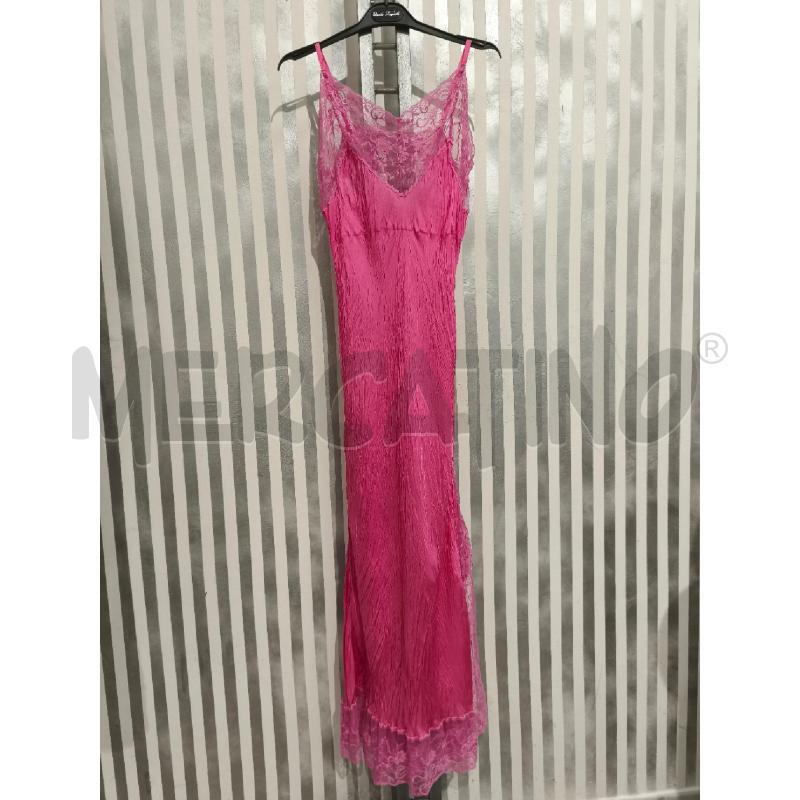 VESTITO DONNA TWINSET ROSA INCRESPATO BORDI PIZZO | Mercatino dell'Usato Campobasso 1