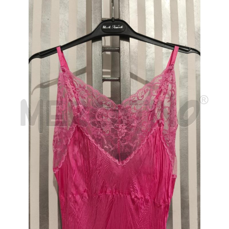 VESTITO DONNA TWINSET ROSA INCRESPATO BORDI PIZZO | Mercatino dell'Usato Campobasso 2