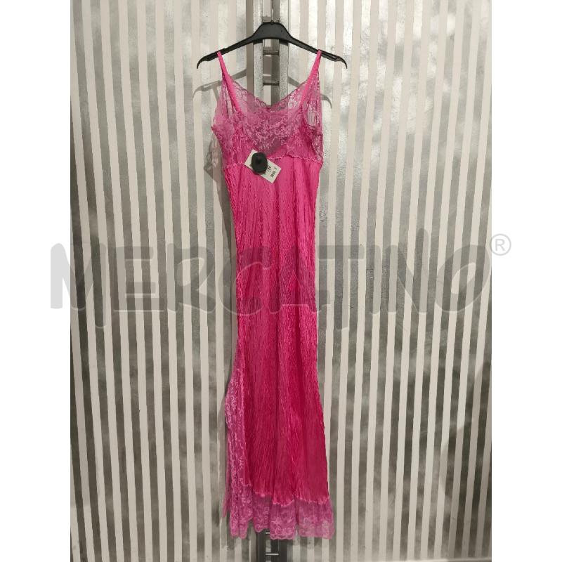 VESTITO DONNA TWINSET ROSA INCRESPATO BORDI PIZZO | Mercatino dell'Usato Campobasso 5