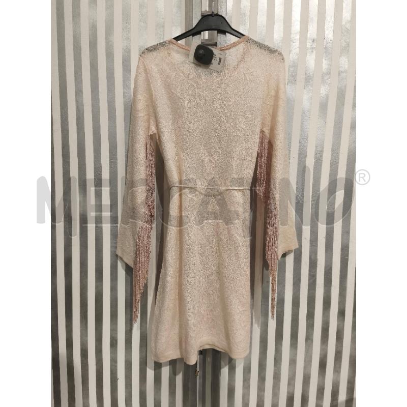 VESTITO DONNA TWINSET ROSA SALMONE FRANGE | Mercatino dell'Usato Campobasso 4