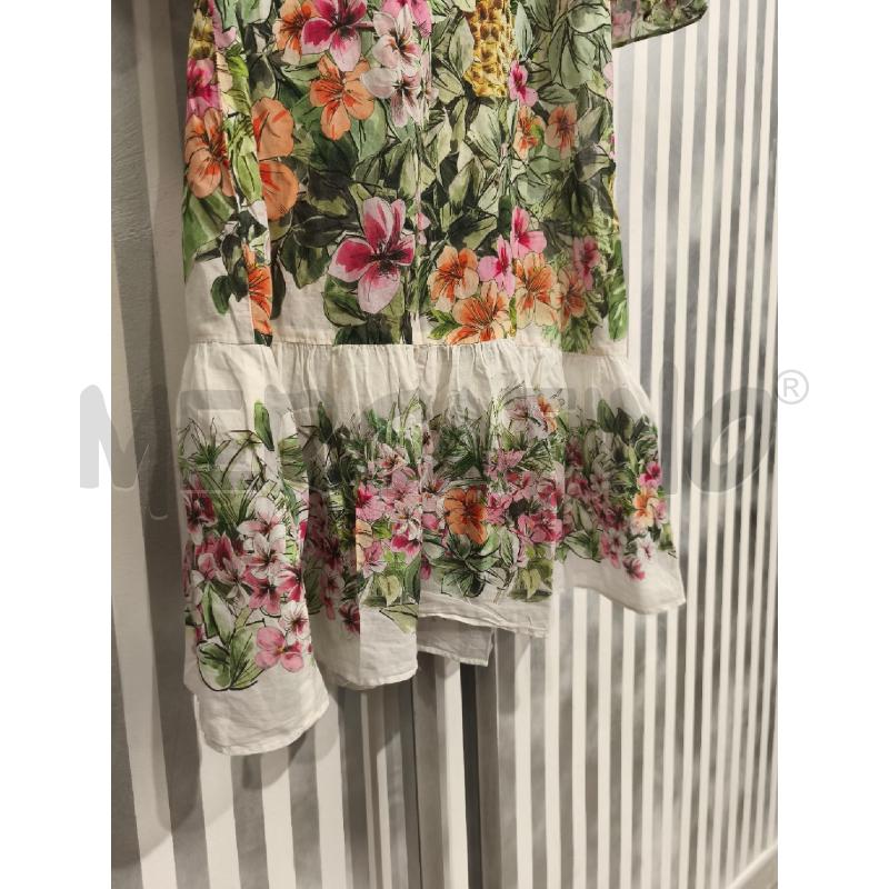 VESTITO DONNA TWIN SET PANNA FIORI E FOGLIE | Mercatino dell'Usato Campobasso 3