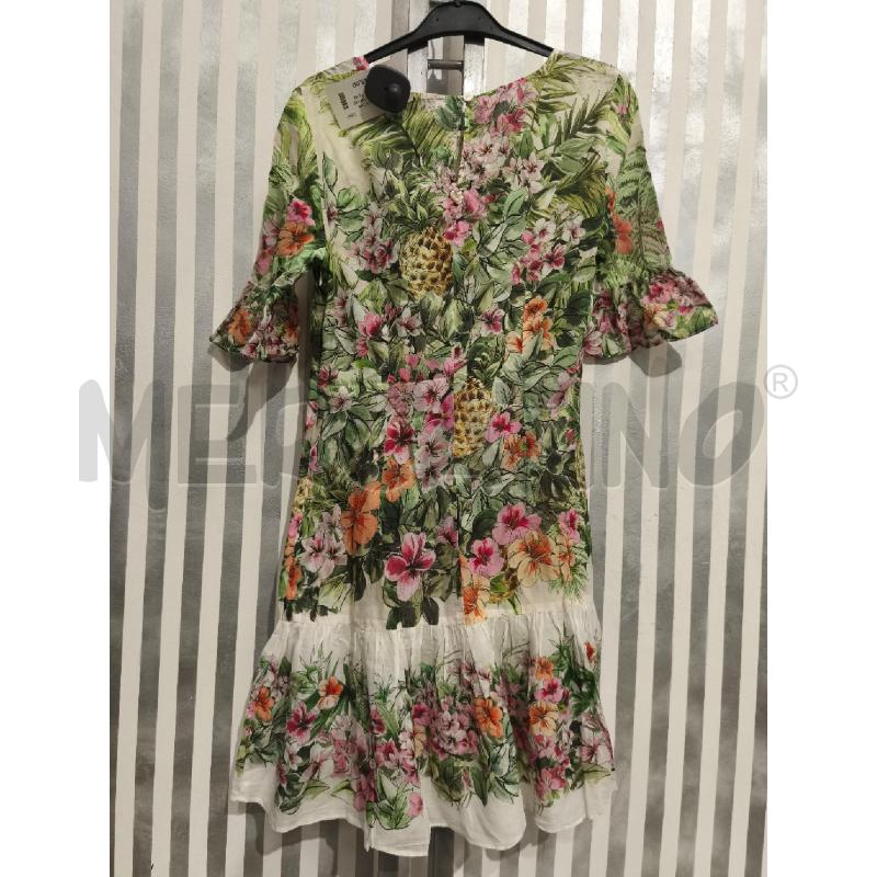 VESTITO DONNA TWIN SET PANNA FIORI E FOGLIE | Mercatino dell'Usato Campobasso 4