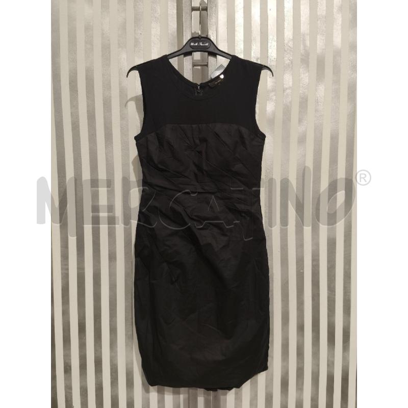 VESTITO DONNA VERA WANG NERO DRAPPEGGIATO | Mercatino dell'Usato Campobasso 1