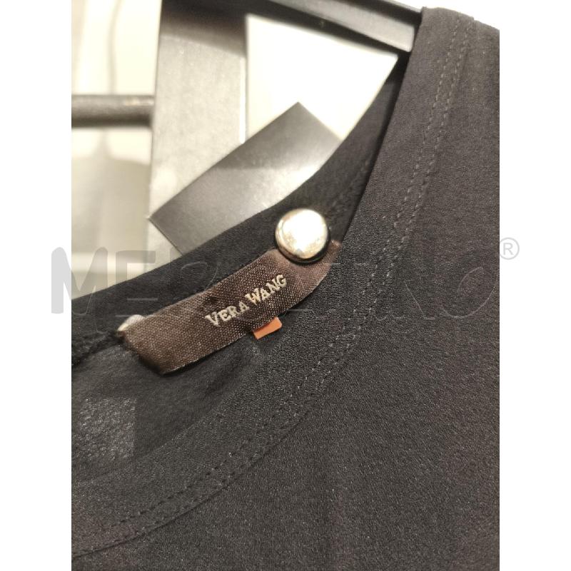 VESTITO DONNA VERA WANG NERO DRAPPEGGIATO | Mercatino dell'Usato Campobasso 2