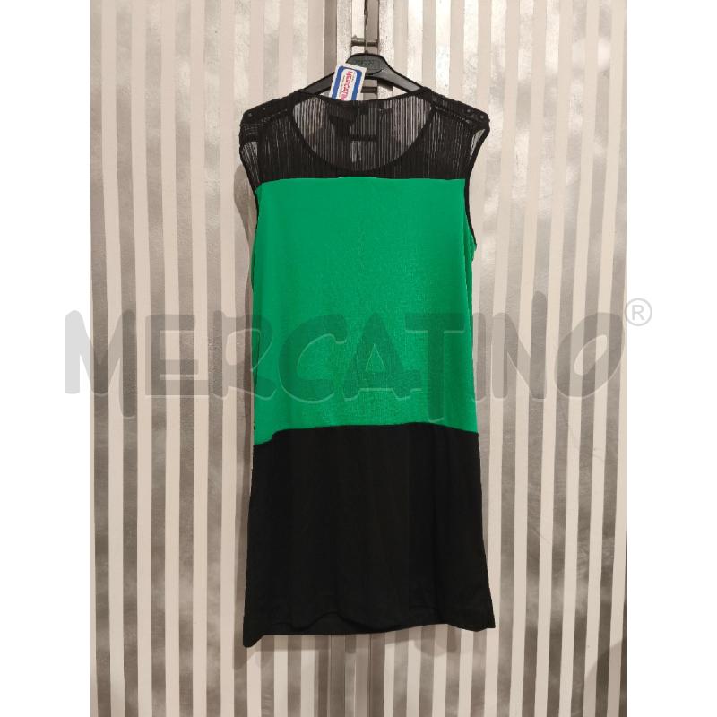 VESTITO DONNA VERO MODA VERDE E NERO CIONDOLI DORATI | Mercatino dell'Usato Campobasso 4