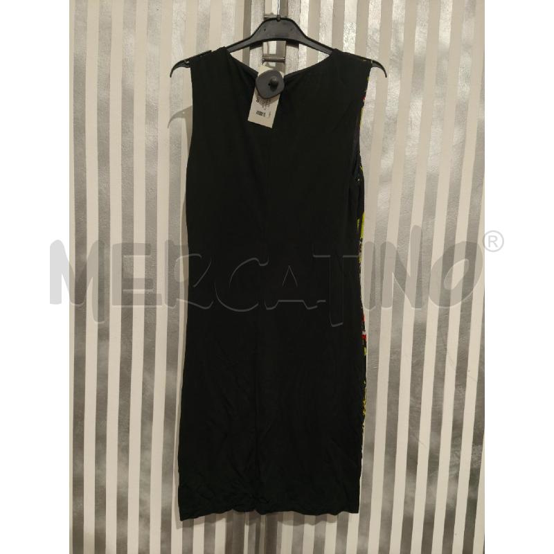 VESTITO DONNA VERSACE JEANS NERO FIORI GIALLI E ARANCIONI | Mercatino dell'Usato Campobasso 5