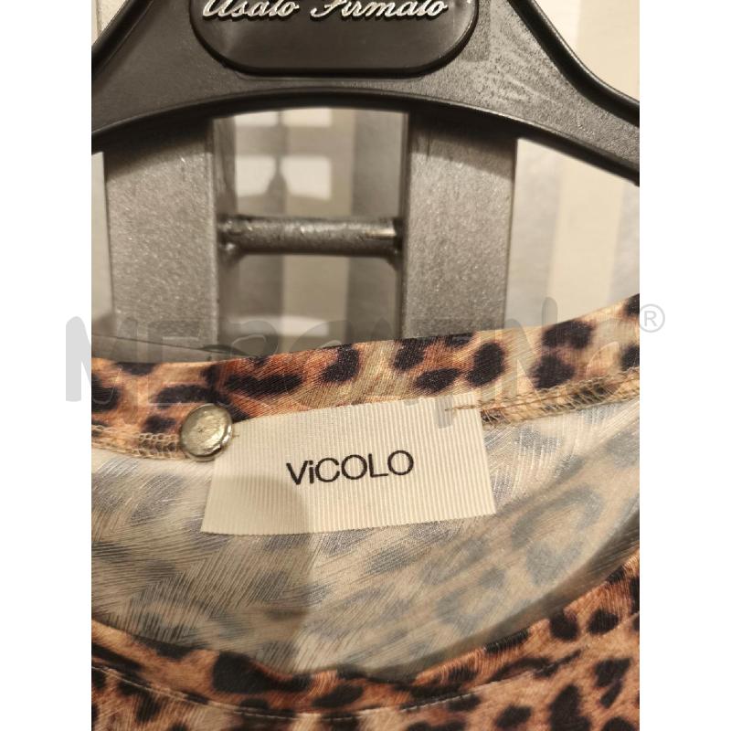 VESTITO DONNA VICOLO LUNGO LEOPARDATO | Mercatino dell'Usato Campobasso 2