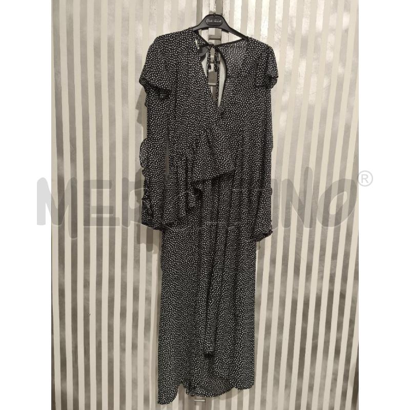 VESTITO DONNA VICOLO NERO POIS BIANCO VOLANT | Mercatino dell'Usato Campobasso 1