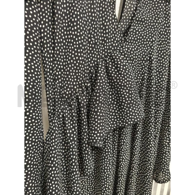 VESTITO DONNA VICOLO NERO POIS BIANCO VOLANT | Mercatino dell'Usato Campobasso 2