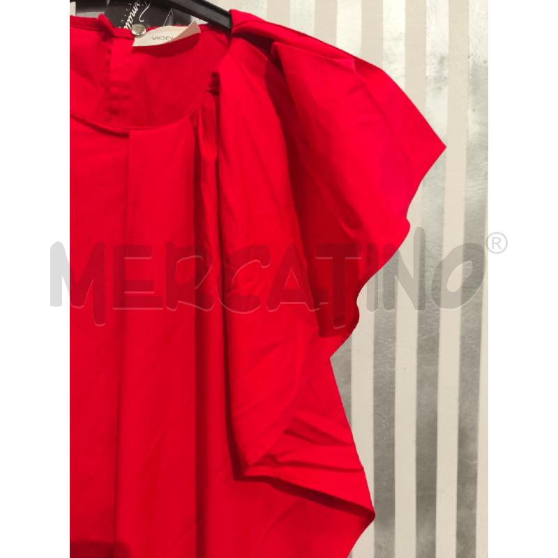 VESTITO DONNA VICOLO ROSSO DOPPIA STOFFA | Mercatino dell'Usato Campobasso 2